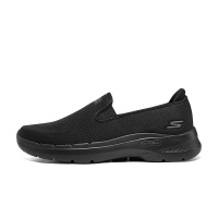 Skechers斯凯奇新款男士时尚潮流风轻质缓震防滑运动慢跑鞋216280-BBK