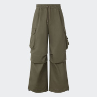 adidas 阿迪达斯三叶草男装冬季新款宽松工装风伞裤运动长裤 JG3957