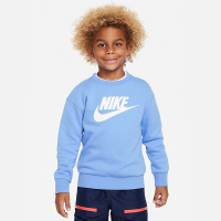 Nike耐克男童幼童加绒上衣2023年冬季新款圆领卫衣针织休闲FZ6425-450
