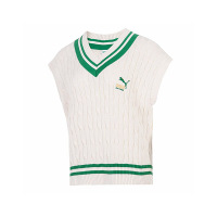 PUMA彪马 女秋冬新运动学院风休闲保暖背心针织马甲537969-65