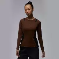 Nike耐克Jordan女子夏季新款网眼长袖套头休闲T恤FD7383-259