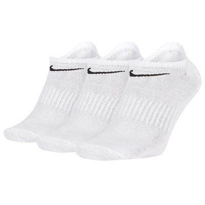 Nike耐克短袜秋新款男袜女袜运动袜三双装休闲浅口船袜SX7678-100