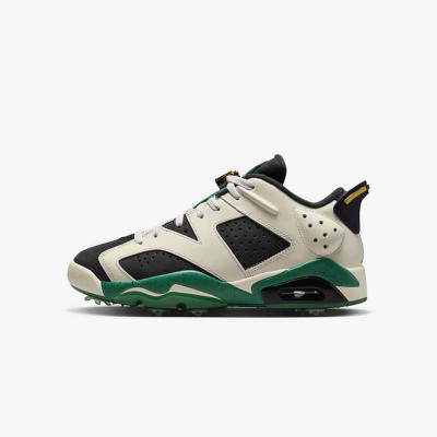 耐克 Nike Air Jordan 6 Low AJ6白黑绿 防滑耐磨篮球鞋 FJ0848-100