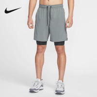 NIKE耐克男裤2024夏季新款速干二合一跑步训练运动短裤DV9335-084