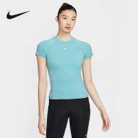 耐克 NIKE 2024秋女时尚舒适透气休闲运动短袖针织衫 FV7843-464