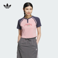adidas阿迪达斯三叶草迪士尼联名女子印花运动休闲短袖T恤 JP1429