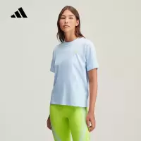 阿迪达斯(adidas)2024秋女舒适百搭日常运动休闲运动T恤