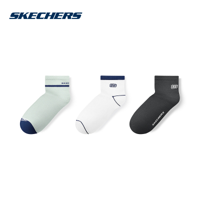 SKECHERS|(待检)2024秋中性短袜 L324U010-047X