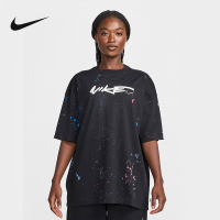 NIKE耐克2024秋季新款女子OVERSIZE风街舞运动短袖T恤FZ0284-010