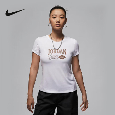 耐克(NIKE) YY胜道体育 女子运动透气舒适短袖针织衫 FN5724-101