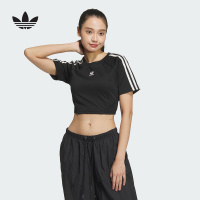 阿迪达斯 (adidas)2024秋女三叶草时尚舒适透气休闲运动短袖T恤 JD3284