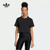 阿迪达斯 (adidas)2024秋女时尚舒适透气休闲运动短袖T恤 IW5520
