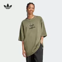阿迪达斯(adidas)2024秋女舒适百搭日常运动休闲运动T恤