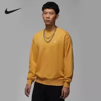 耐克(NIKE) 乔丹男运动衫冬季新款圆领卫衣法式毛圈拼接FV7296-229