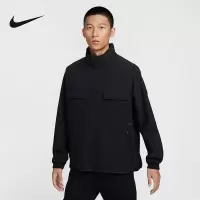 NIKE耐克外套男2024冬新款工装风半开立领梭织运动夹克FV8763-010