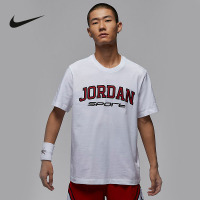 耐克/NIKE JORDAN男子运动休闲纯棉印花圆领短袖T恤FZ1986-100