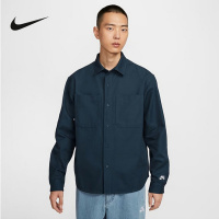 Nike 耐克 男子户外机能多口袋翻领工装长袖衬衫外套 FV7346-478