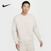 耐克(NIKE) 男加绒上衣圆领卫衣针织休闲刺绣柔软舒适 BV2663-104