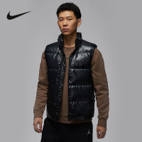 耐克(NIKE) 乔丹男羽绒服马甲冬季新款保暖宽松梭织轻便 FV7274-010