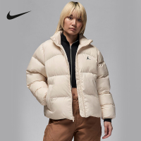 NIKE耐克jordan2024新款女子运动休闲立领保暖棉服外套FZ4528-203