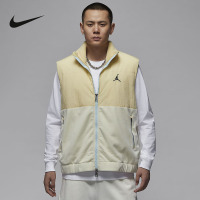 耐克Jordan 2024冬季新款男子保暖摇粒绒拼接运动马甲HQ4893-783