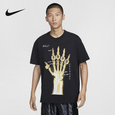 Nike耐克KOBE科比系列男T恤冬季新款纯棉宽松休闲短袖HV6695-010