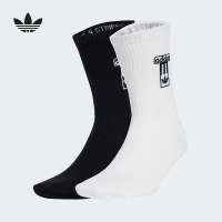 阿迪达斯 (adidas)|(待检)2025春中性两双装袜子 JD5461