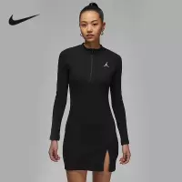 NIKE耐克女子AS W J LS KNIT DRESS长袖运动连衣裙HF9478-010