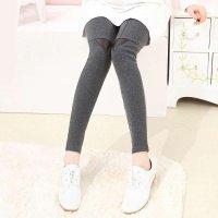 佑娜 孕妇裤 春秋韩版2014时尚新款 膝盖拼皮显瘦打底裤 K6068