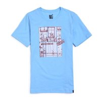 DUNKELVOLK潮牌男装 原创潮流卡通抽象T恤 潮男个性时尚青年圆领纯棉短袖T恤