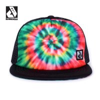 DUNKELVOLK潮牌棒球帽 炫彩个性潮人平沿帽 街头嘻哈街舞网面透气鸭舌帽