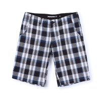 DUNKELVOLK潮牌男装 潮男流行休闲裤短裤 青春个性格子短裤5分裤 清凉短裤