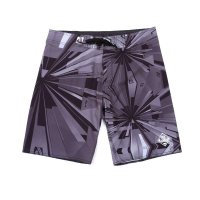 DUNKELVOLK潮牌短裤 潮男炫彩几何镭射激光个性图案沙滩裤 夏季弹力速干潮人时尚冲浪短裤