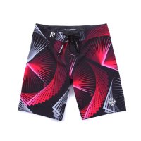 DUNKELVOLK潮牌男装 潮男炫彩亮色几何沙滩短裤 个性时尚弹力舒适休闲冲浪短裤