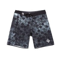 DUNKELVOLK潮牌男装 潮男几何渐变石纹格子迷彩色速干沙滩短裤 时尚个性弹力冲浪短裤