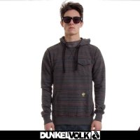 DUNKELVOLK/达克▪沃潮牌男装 新款秋冬款条纹男士套头卫衣潮 加厚抓绒帽衫 连帽外套韩版男装男款