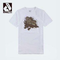 DUNKELVOLK 潮牌原创涂鸦男士短袖T恤 圆领短袖 绿色T恤 纯棉包邮