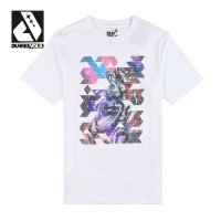 DK 潮流个性手绘涂鸦男式短袖T恤 男式进口纯棉圆领T恤 包邮