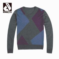 DUNKELVOLK潮牌男装 春秋款 经典V领男式针织衫 潮 套头V领男式线衫特惠
