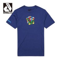 DUNKELVOLK潮牌男装T恤 潮男夏装时尚印花短袖男士短袖T恤 纯棉圆领 魔方图案短袖T恤包邮