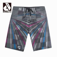 DUNKELVOLK 条纹速干沙滩裤 男款 中腰水洗弹力速干短裤 男 冲浪