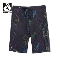DUNKELVOLK 时尚几何图速干冲浪裤 男式休闲弹力沙滩裤超弹 包邮