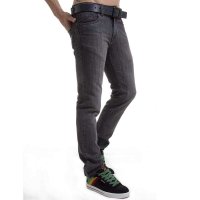 DK 潮流水洗小脚牛仔裤 弹力修身磨白男士牛仔裤包邮