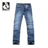 DUNKELVOLK 时尚男式水洗牛仔裤 纯棉修身磨白男士牛仔裤包邮