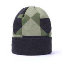 DK 春秋款 时尚拼色男式帽子 嘻哈潮人毛线帽 男士帽子潮 包头帽