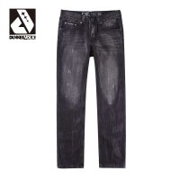 DUNKELVOLK 牛仔裤 男 直筒 个性牛仔裤男 修身男士牛仔裤 长裤
