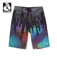 DUNKELVOLK潮牌男装 潮男撞色渐变彩色速干沙滩裤 休闲速干个性格子冲浪短裤
