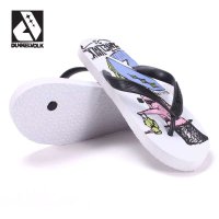 DUNKELVOLK潮牌男鞋 logo人物图案款潮男拖鞋 个性潮人字拖沙滩凉拖夹趾拖鞋