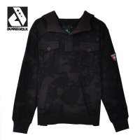 达克沃 潮牌青春流行军旅迷彩外套 男式连帽多口袋套头卫衣包邮