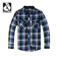 DUNKELVOLK 春秋装经典方领男式长袖衬衫 休闲英伦格子全棉潮限时